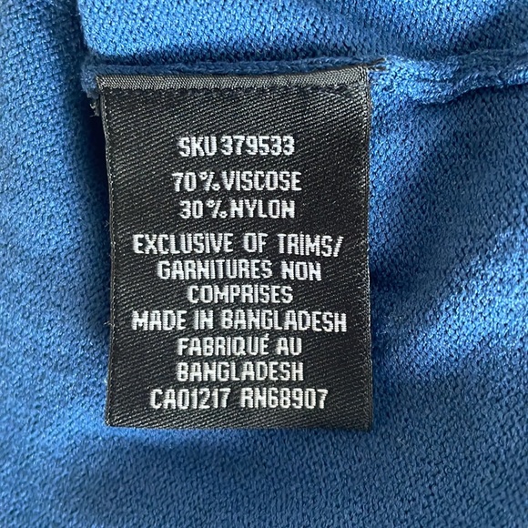 Blue Le Château Sleeveless Top XXL - Picture 6 of 6